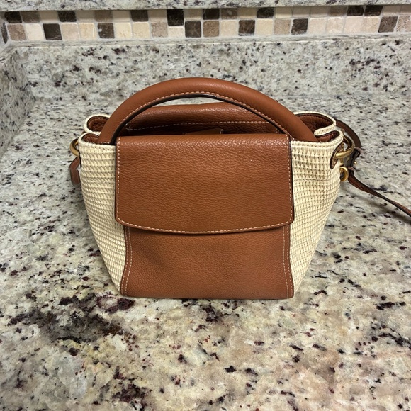 Tory Burch wicker and leather bag - Picture 3 of 10